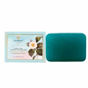 Natural Camellia Handmade Bathing Soap | Bathing Bar | Rosenia Ayurveda