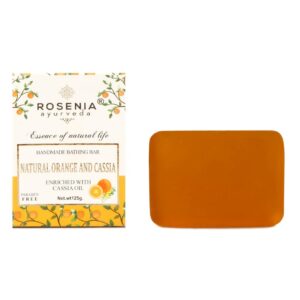 Ayurveda Natural Orange And Cassia Handmade Bathing Soap | Bar