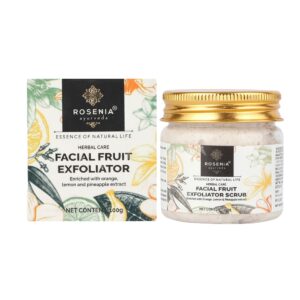 Ayurveda Facial Fruit Exfoliator Scrub, Removes Tan, Dead Skin Cells and Limits the Excess Oil Secretion, 100 GM
