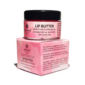 Ayurveda Lip Butter with French Rose and Lavender, Repair Dark and Patchy Lips, For Men and Women, 10 Gram