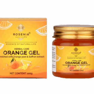 Rosenia Ayurveda Orange Face Gel Loaded with Vitamin C, For Fairer Skin, Removes Tan, Repair Dull and Dehydrated Skin 100g