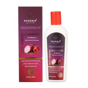 Rosenia Red Onion Hair Shampoo Anti Hair Fall, Anti Dandruff, Damaged Scalp Repair